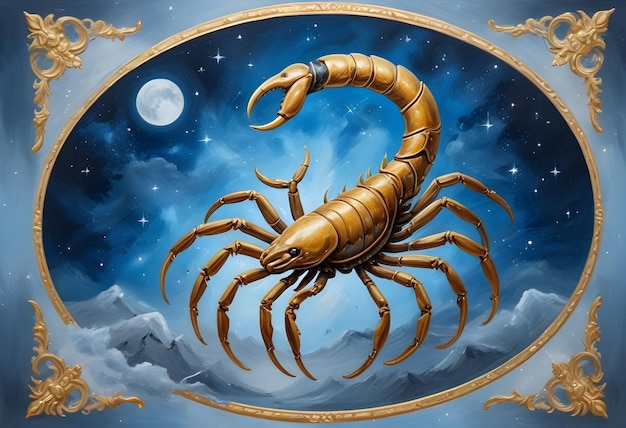 a drawing of a scorpion zodiac sign Scorpio