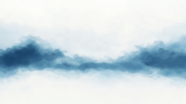 a drawing of smoke and a blue cloud