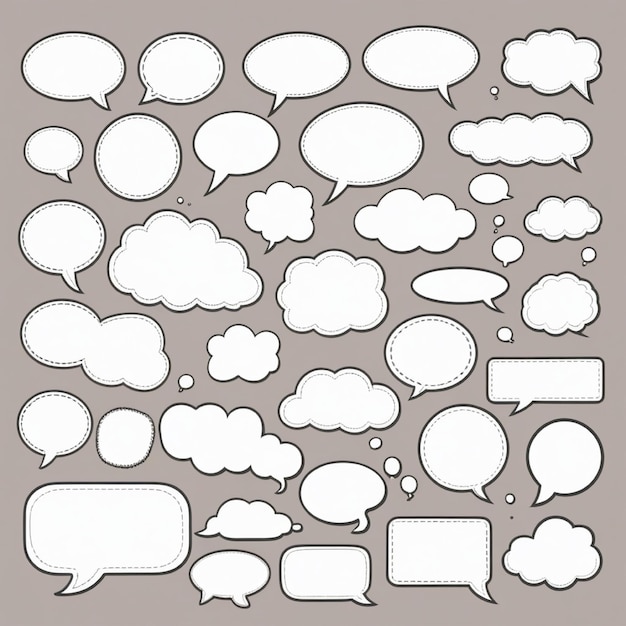 Photo a drawing of a speech bubble with speech bubbles and the word speech