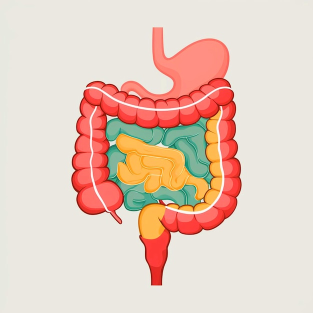 a drawing of a stomach with the word stomach on it