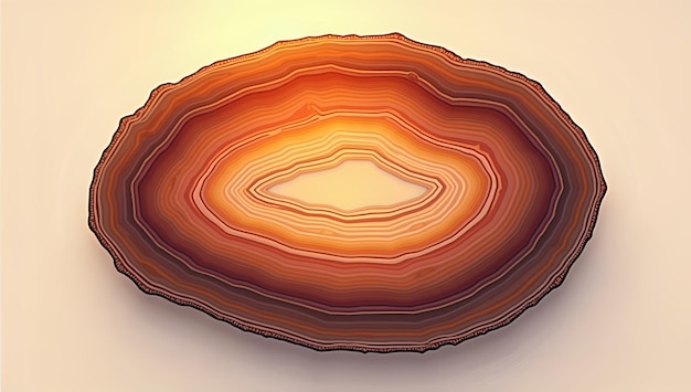 a drawing of a tree stump with a hole in the middle