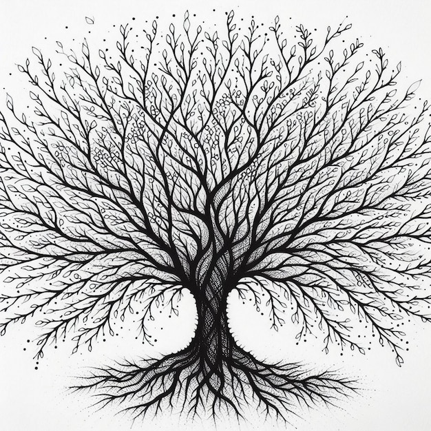 a drawing of a tree with the words quot tree quot on it