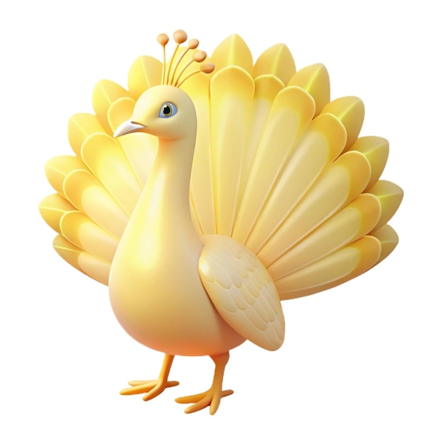 a drawing of a turkey with a yellow beak and a yellow beak