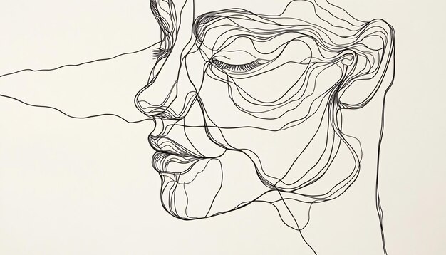 Photo a drawing of a woman with the words quot contour quot on it