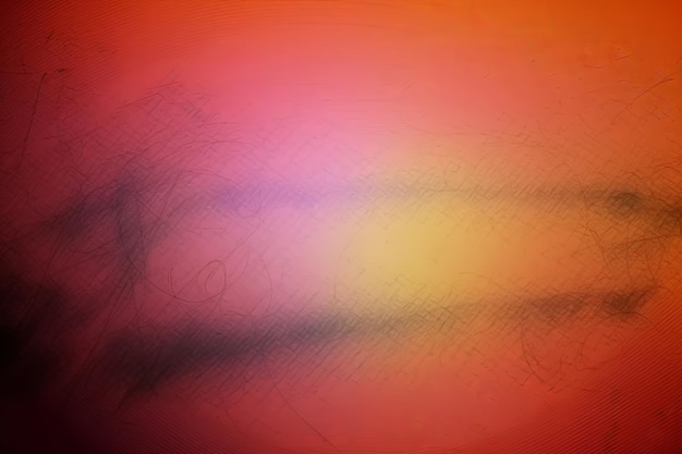 a drawing of a yellow light on a red background