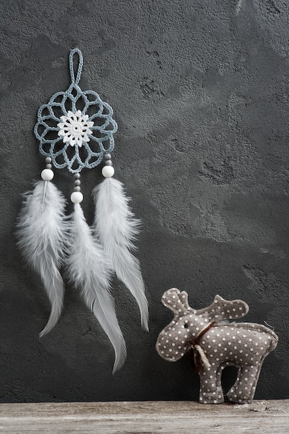 Dream catcher and christmas decorations