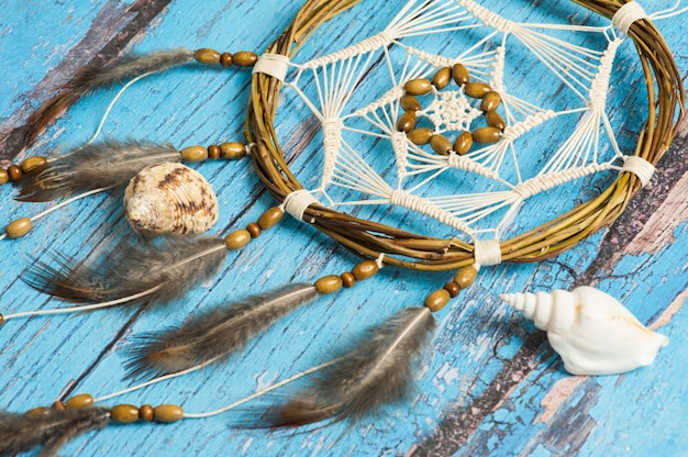 Dream catcher with feathers