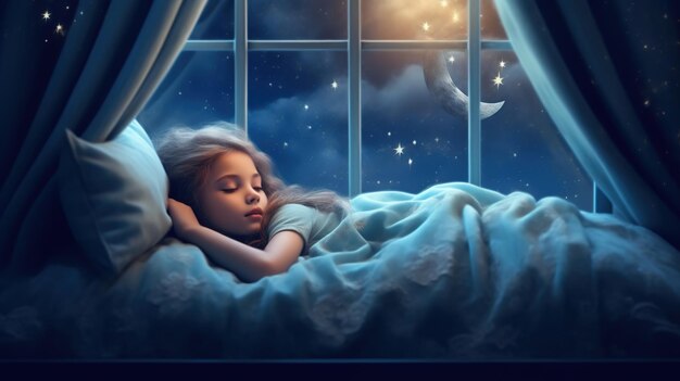 dream night through the window