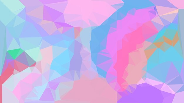 Dream sweet cute polygons art background