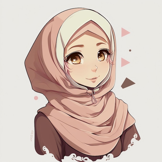 Dreamin cute muslim hijab wife Eidal-Fitr art.