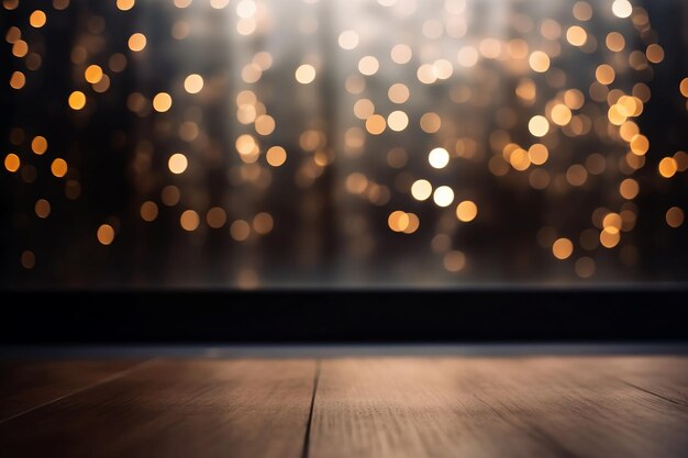 Dreamy Bokeh Lights Blurred Wall Background