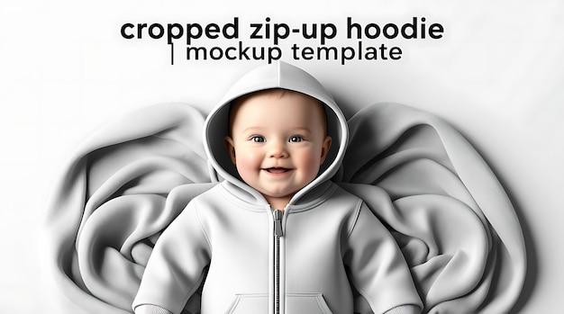 Photo dreamy childrens day celebration and wearing to different color hoodie mockup