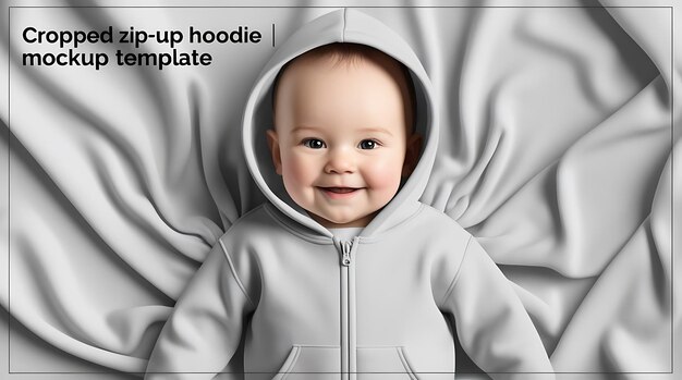 Photo dreamy childrens day celebration and wearing to different color hoodie mockup