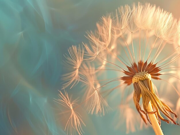 Dreamy dandelion macro