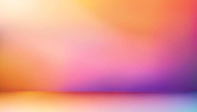 Dreamy gradient background orange yellow blue and purple