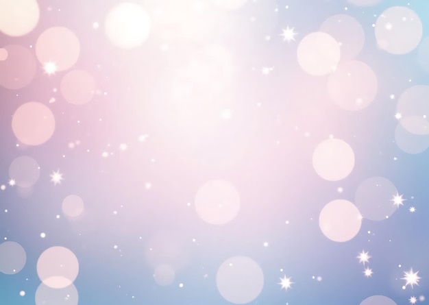 Photo dreamy pastel bokeh background design with blurry bubbles