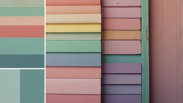 Photo dreamy pastel color palettes