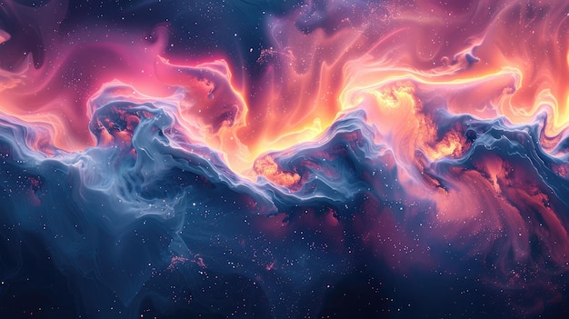 Dreamy Psychedelic Liquid Gradient Background