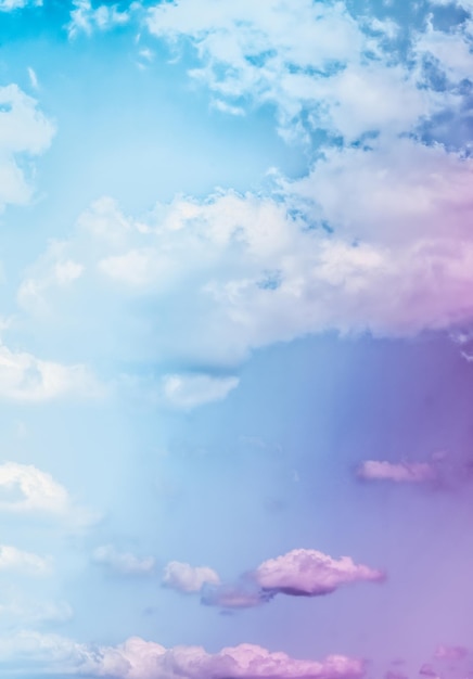 Dreamy surreal sky as abstract art fantasy pastel colours background for modern design