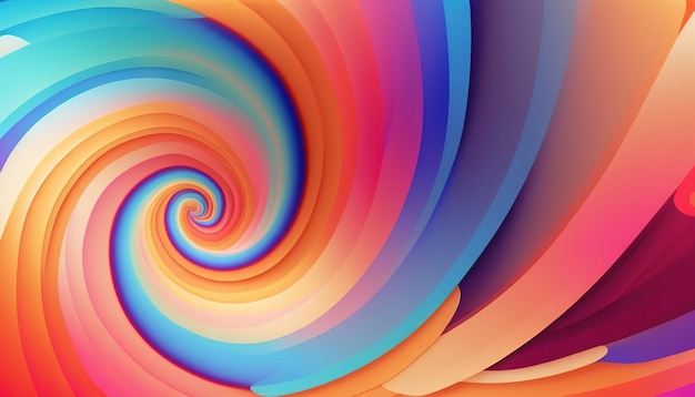 Dreamy y2k gradient swirl background Generative AI