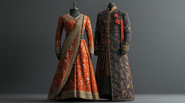 a dress from the collection of the royal couple