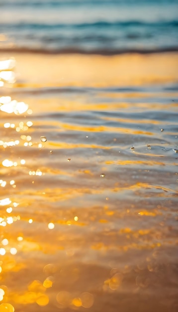 Dribbling Sunbeams Closeup of Moisture on a Sunlit Surface