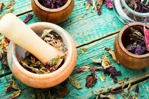 Dried herb,basil leaves