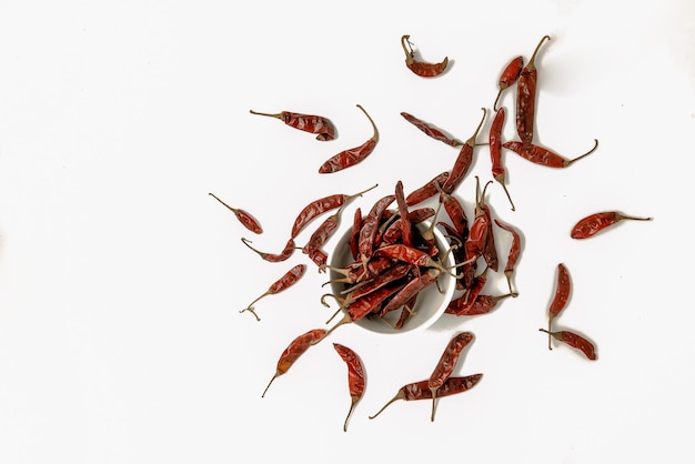 Dried Red chilli background