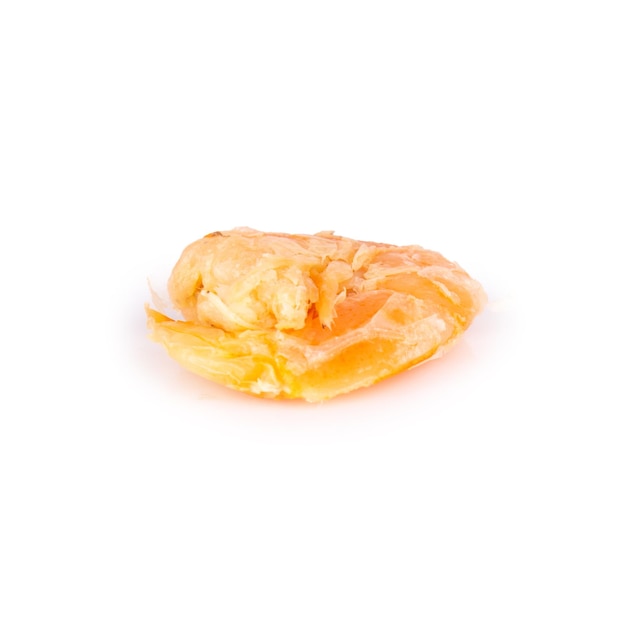 Dried shrimp isolated on white background.