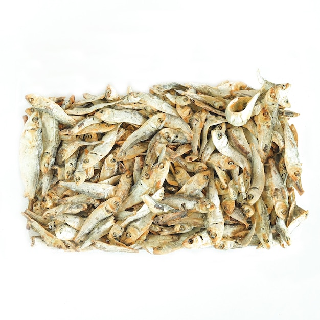 Dried small fish seafood for cooking food culture.