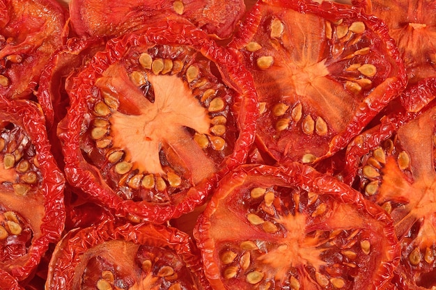 Dried tomatoes background