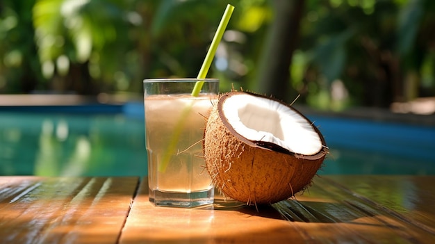 Drink coconut water or juice GENERATE AI