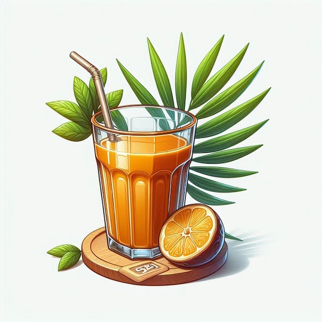 Drink fresh liquid juice vector fruit orange beverage isolated healthy illustration food