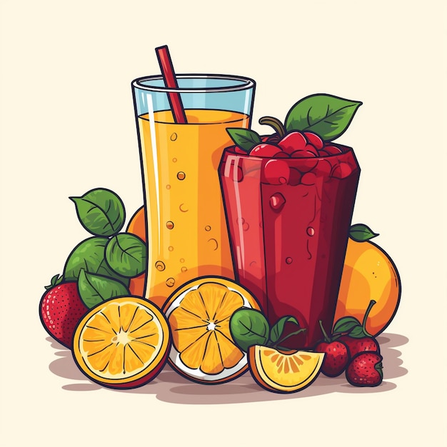 drink fresh liquid vector juice isolated orange fruit healthy beverage illustration food