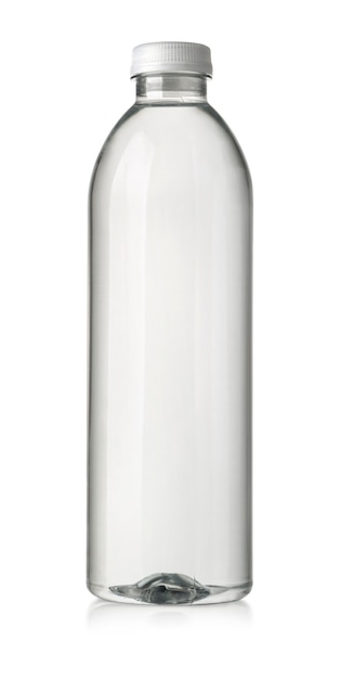 Drink in plastic bottle on white