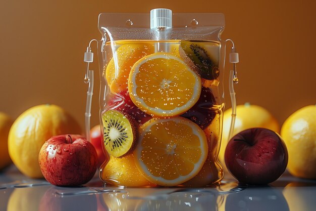 Drip Bag Packed with Vitamin CRich Oranges Lemons Kiwis and More