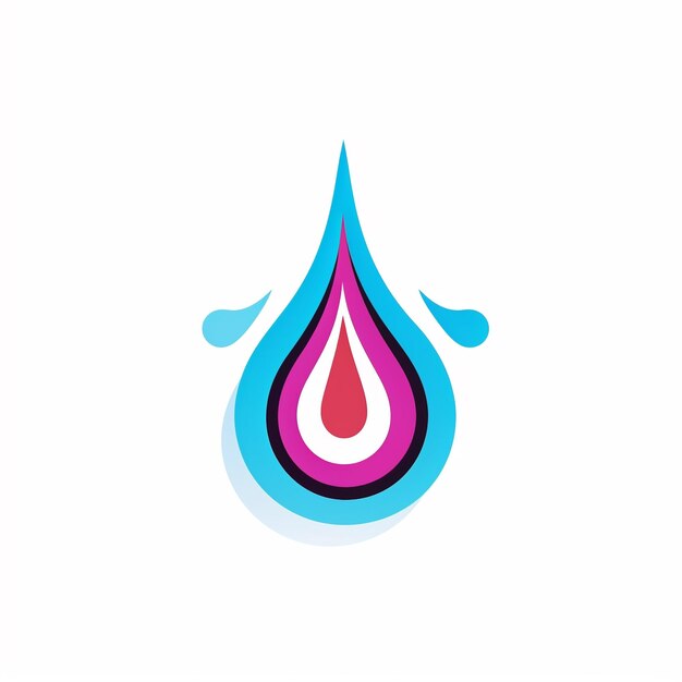 Drip Icon Liquid and Medical Symbol Art logo Illustration