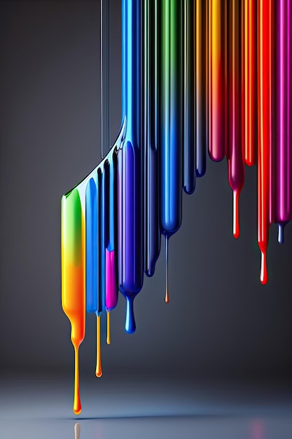 Dripping Chromatic Paint