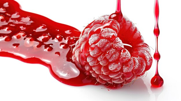 Dripping Raspberry Coulis Sweet Delight