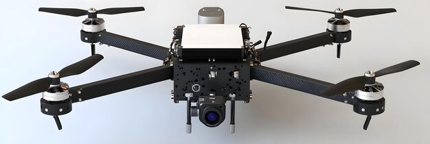 Drone equipped with camera attachment