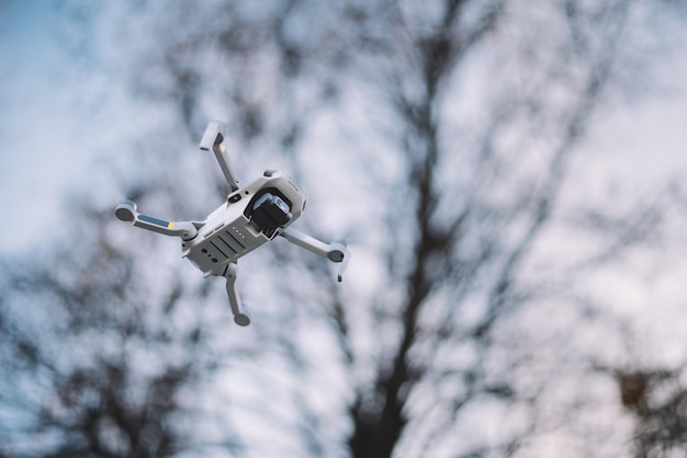 A Drone Flying In The Air