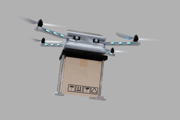 Drone technology engineering device industry flying in industrial logistic export import