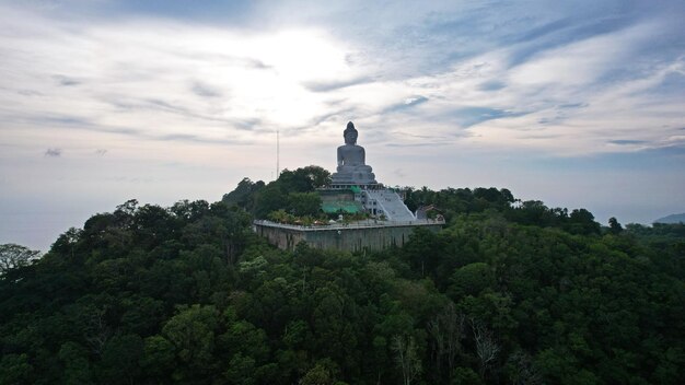 Drone view of the Big Buddha Thailand