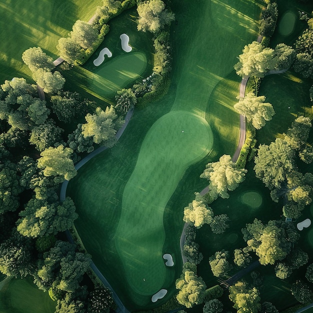 A Drone View of the Golf Court