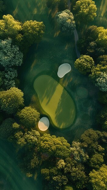 A Drone View of the Golf Court