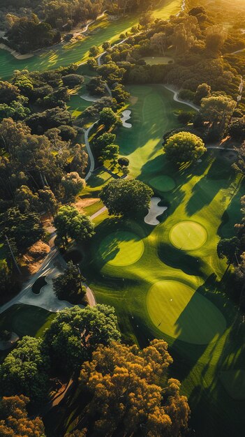 A Drone View of the Golf Court