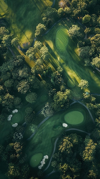 A Drone View of the Golf Court