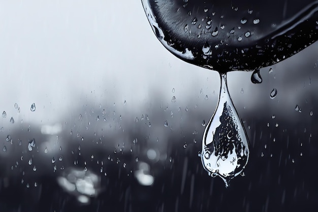 The drop of a Rain, a Beautiful Illustration