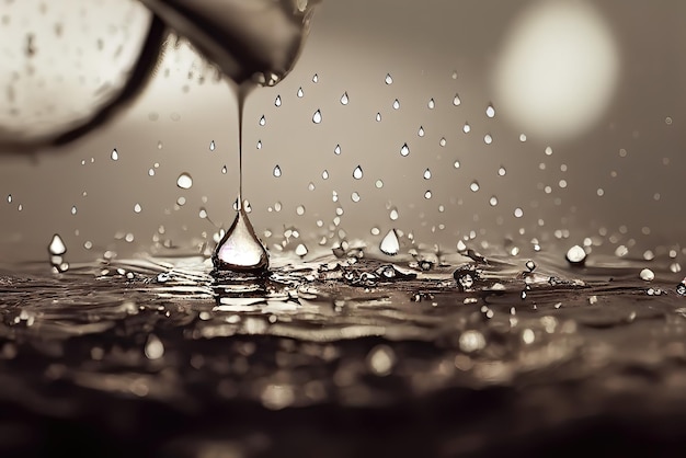 The drop of a Rain, a Beautiful Illustration