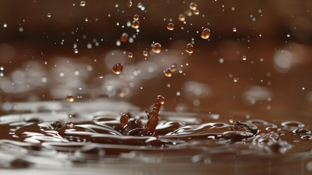 a drop of water falls into a bowl of water